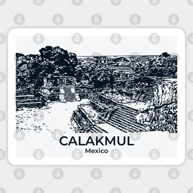 Calakmul - Mexico Magnet by Lakeric